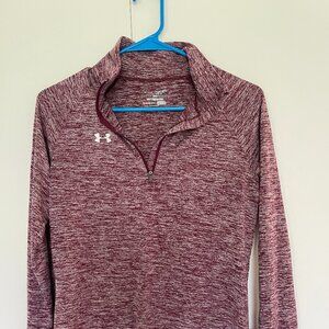 Under Armour Heather Purple Workout Shirt Size XS